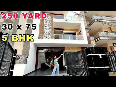Best 30 x 75 Design Idea 5 BHK Double Story House For Sale Luxury